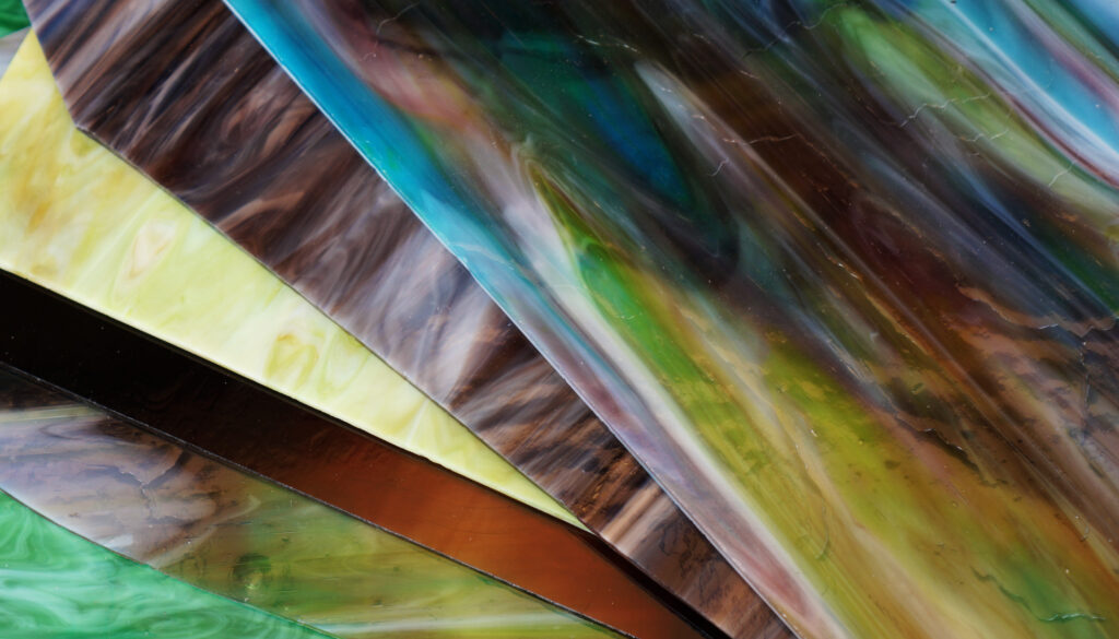 Multi-colored,Glass,Bright,,Light,Green,And,Dark,Green,Glass,Combine